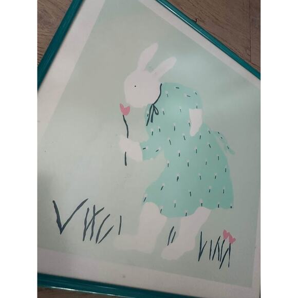 Paris Bottman Framed Art Print Bunny in Garden - Picture 3 of 4